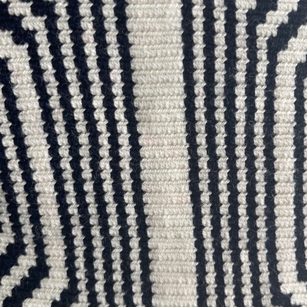 Sophie Anderson Camille Navy Green Natural Clutch - Picture 9 of 15